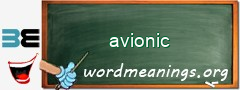 WordMeaning blackboard for avionic